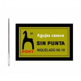 Aguja Caneva sin Punta No.18 Pony c/25