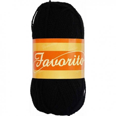 Estambre Favorito 50 gr 125 m Negro