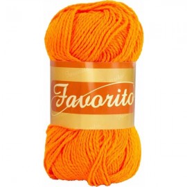 Estambre Favorito 50 gr 125 m Naranja Fluorescente