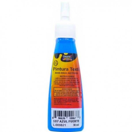 Pintura Textil Createx 30 ml Azul Fuerte