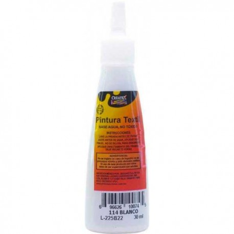 Pintura Textil Createx 30 ml Blanco