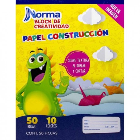 Block Norma Papel Construcción 50 Hojas