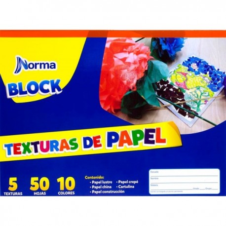 Block Norma Texturas de Papel