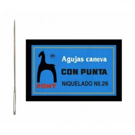 Aguja Caneva con Punta No.26 Pony c/25